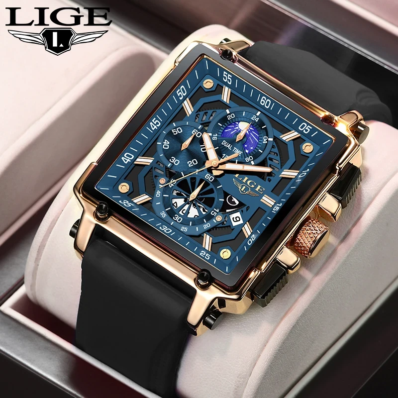 Men Watch LIGE Luxury Fashion