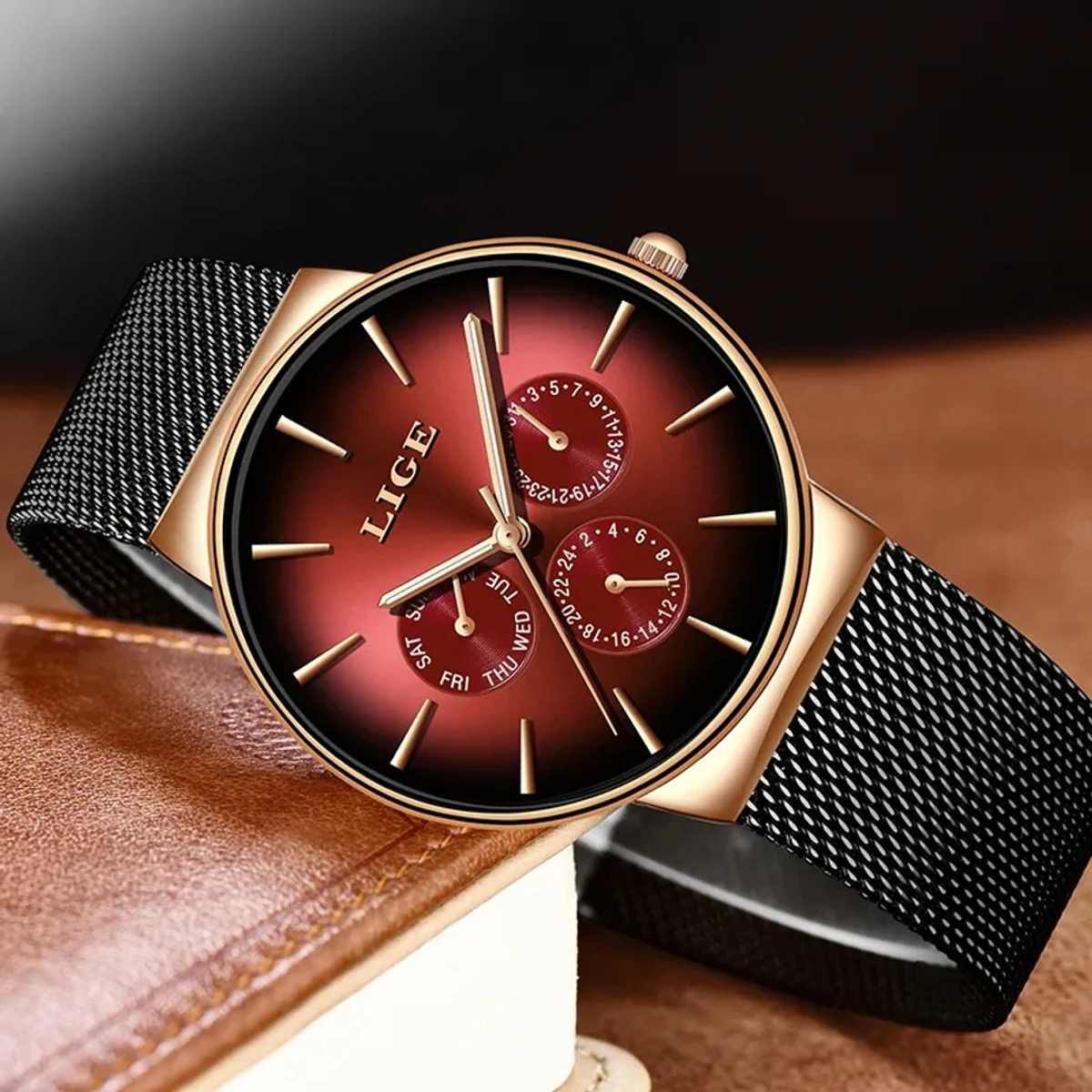 LIGE New Fashion Mens Watches Top Brand