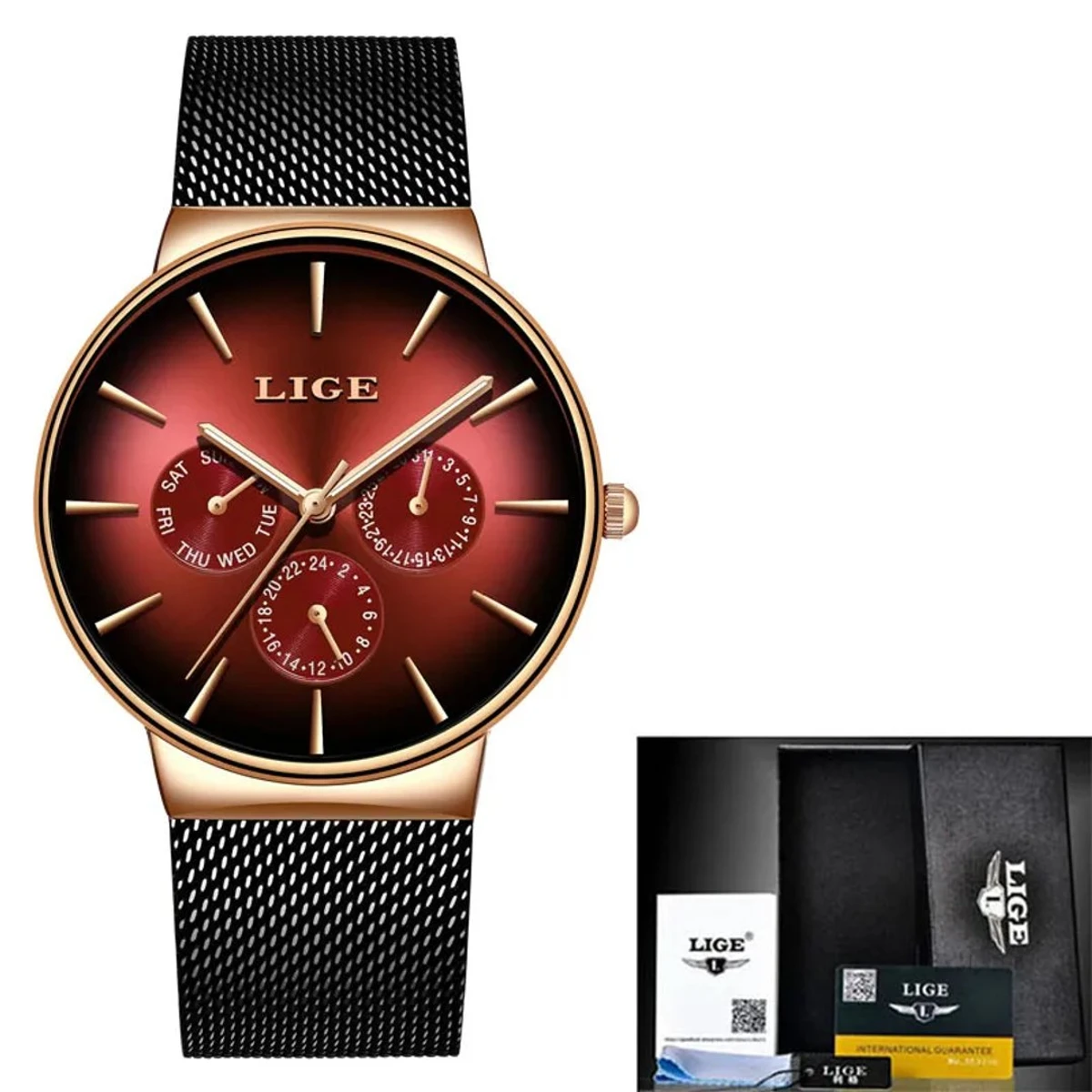 LIGE New Fashion Mens Watches Top Brand - Image 4
