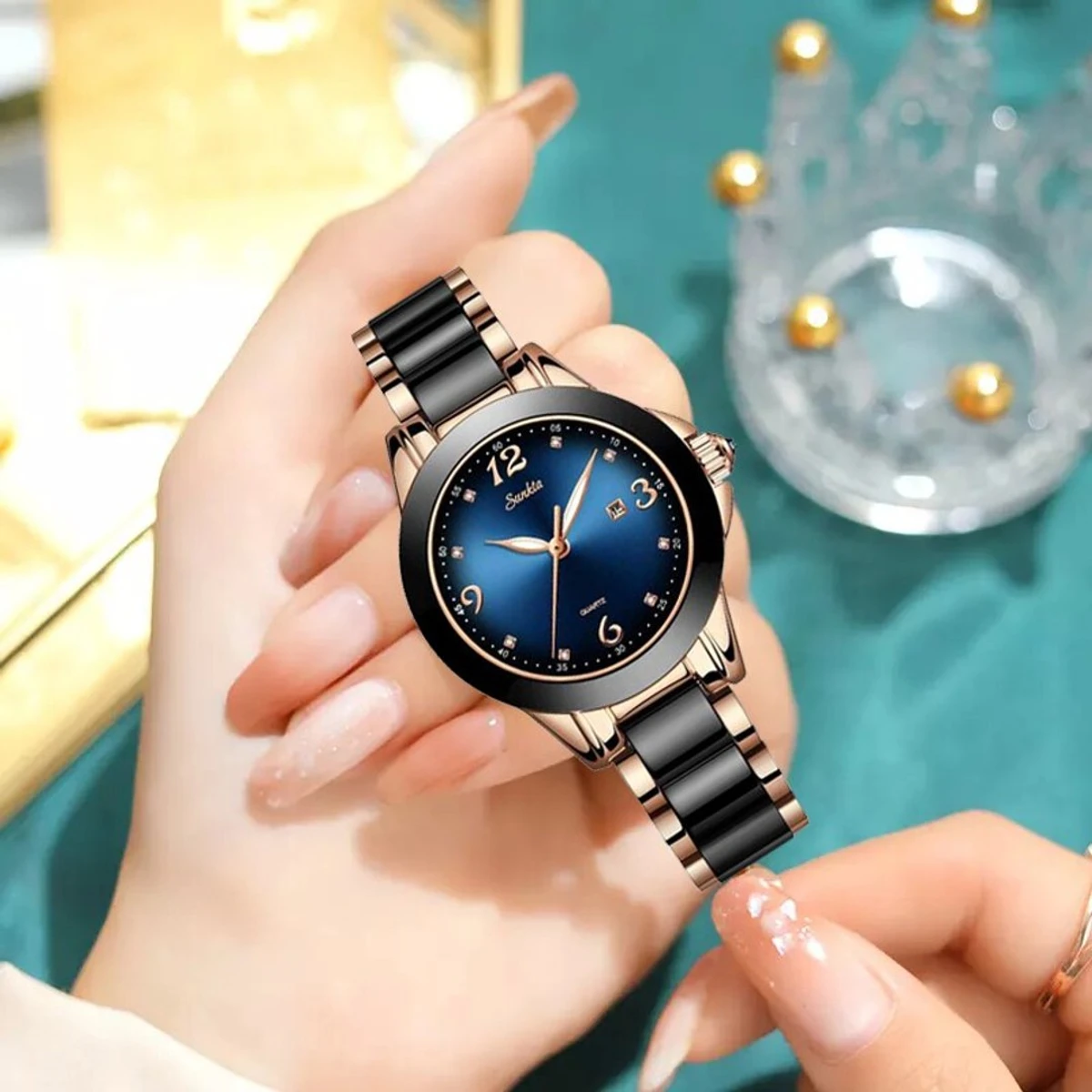 SUNKTA Fashion Women Watches Ladies Top Brand