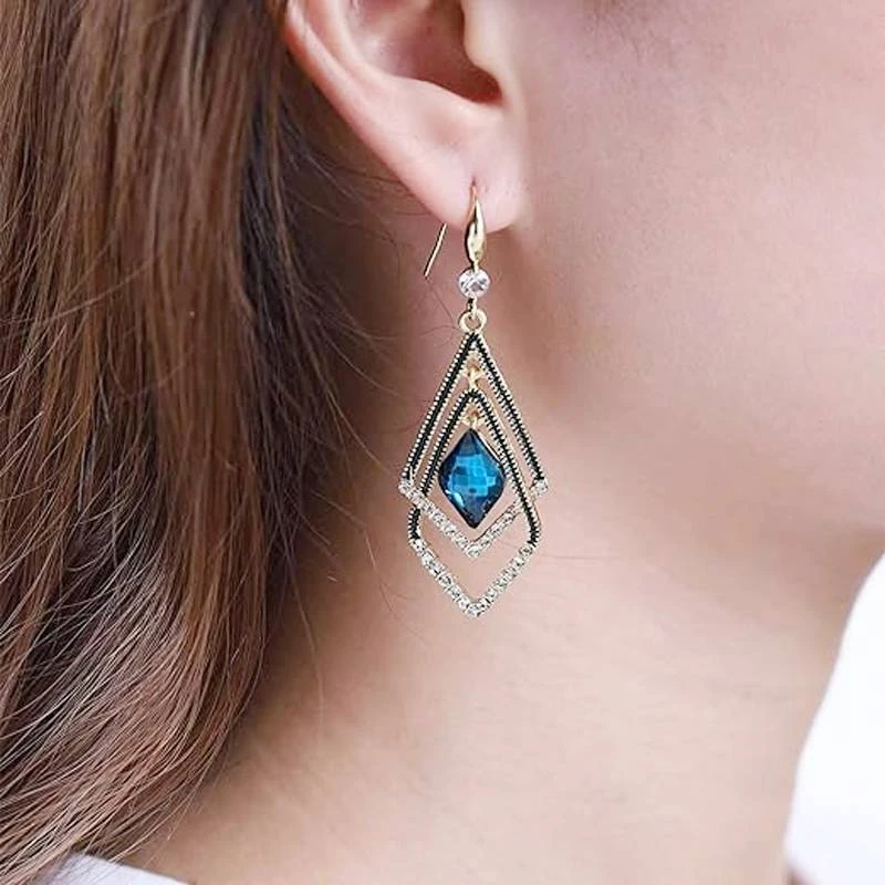 Retro Crystal Earrings