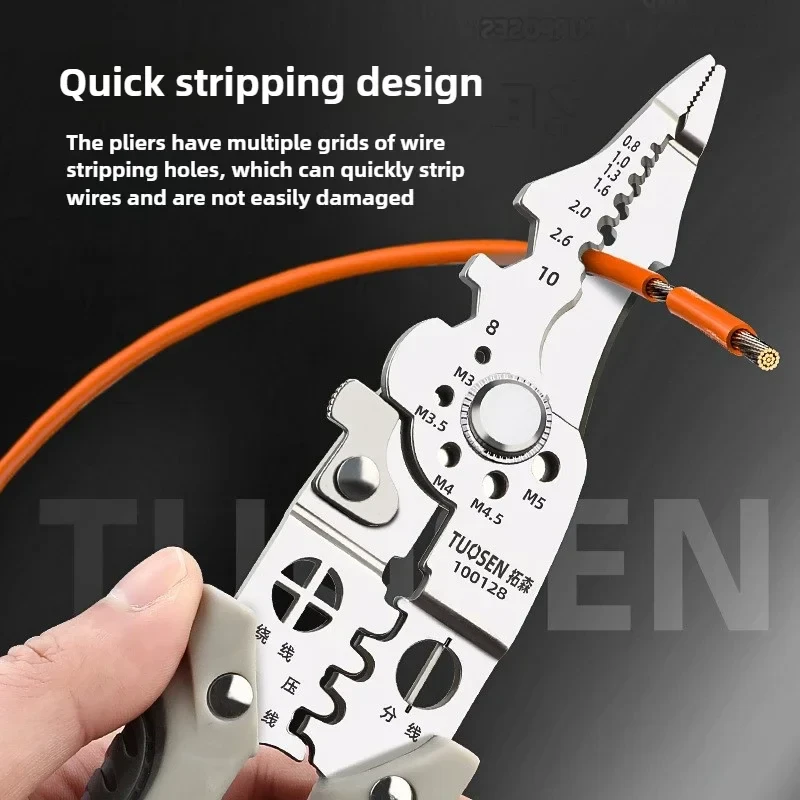 Multifunctional Wire Stripper Crimper Cable Cutter - Image 3