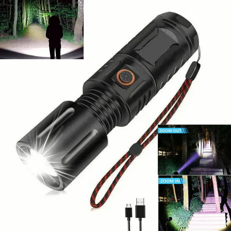 Jambo Super Power LED Rechargeable torch light with power bank - Image 5