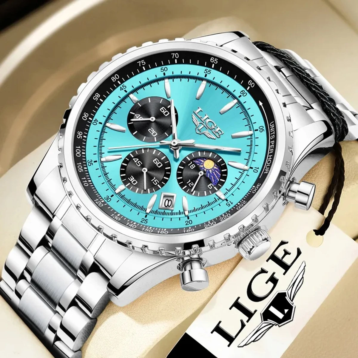 Men Watch LIGE Luxury Waterproof Watches