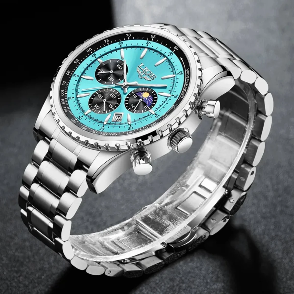Men Watch LIGE Luxury Waterproof Watches - Image 3