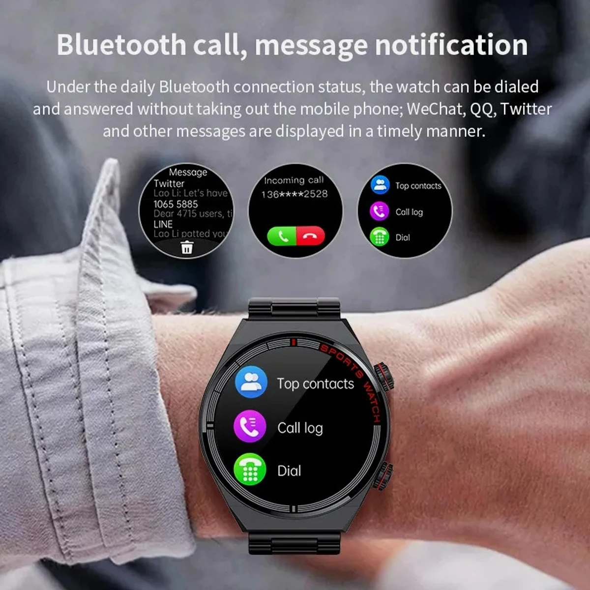 QW39 Smart Watch ECG+PPG BT Call - Image 3