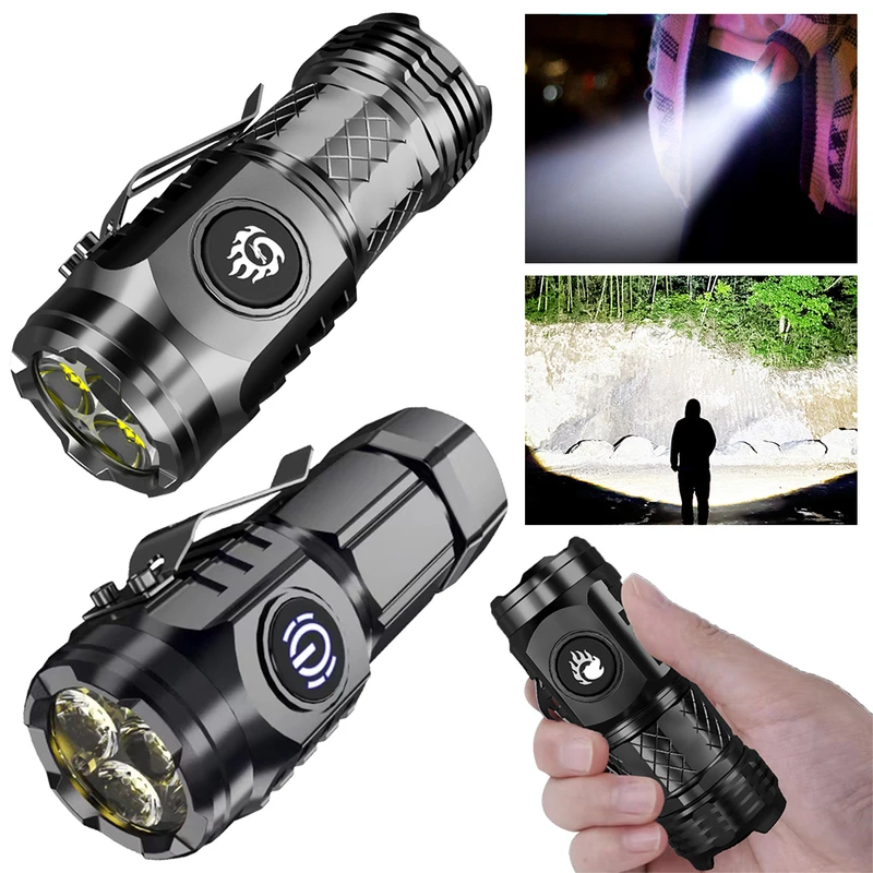 Mini Flashlight L-60 (Rechargeable ) - Image 3