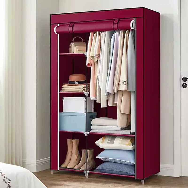 Portable Cloth And Storage Wardrobe Cabinet
