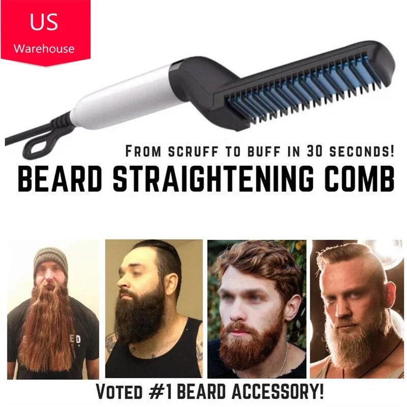 Men Beard and Hair Quick Straightener