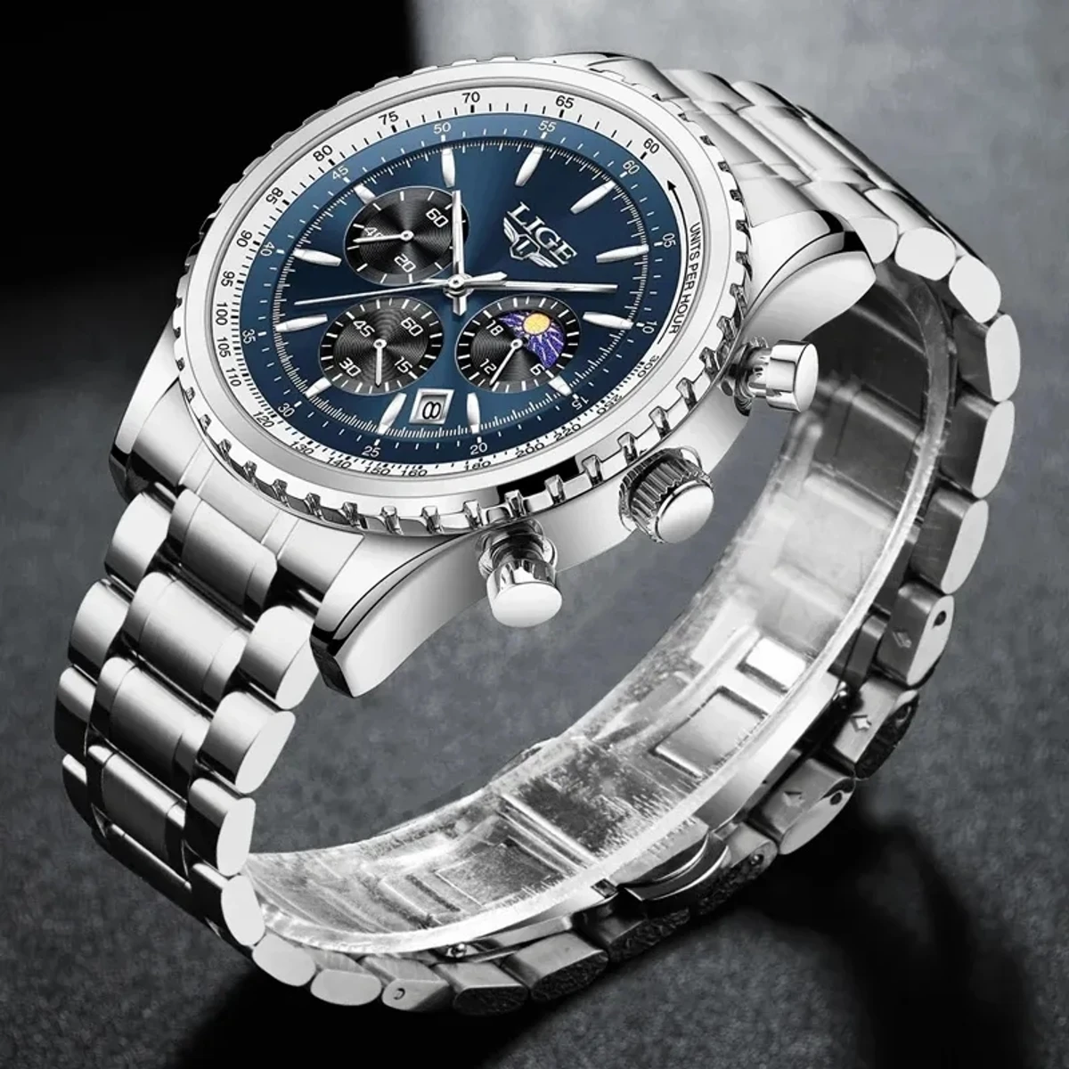LIGE New Top Brand Luxury Men Watch - Image 4