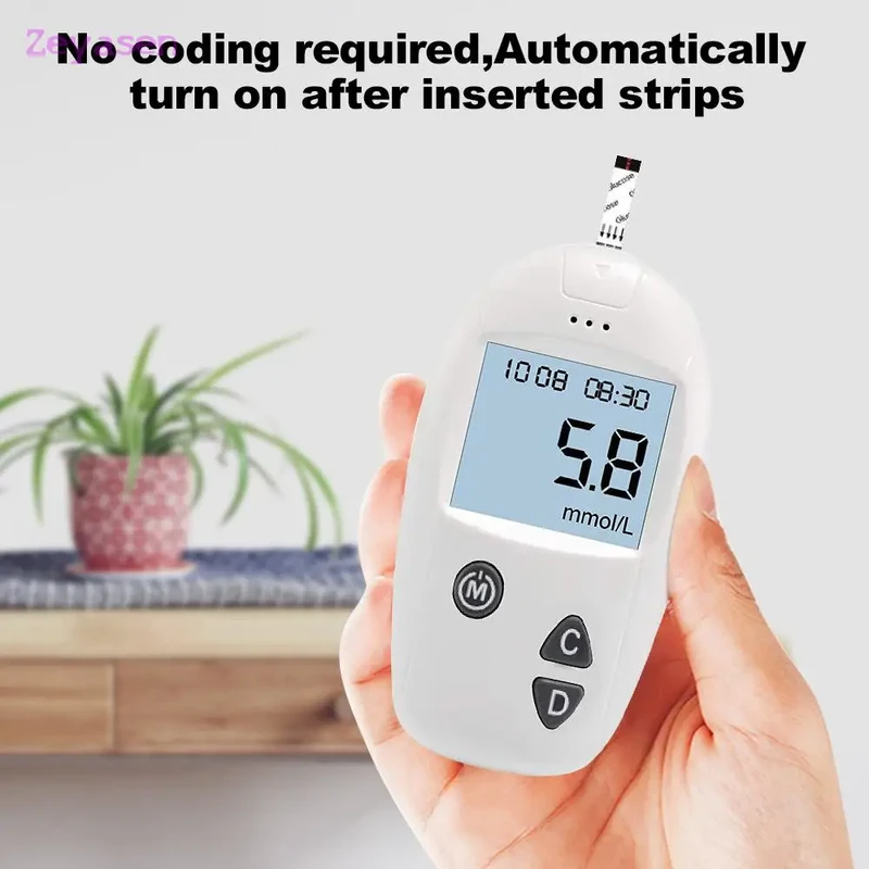 Medical Blood Sugar Gluco Meters Diabetes Tester - Image 5