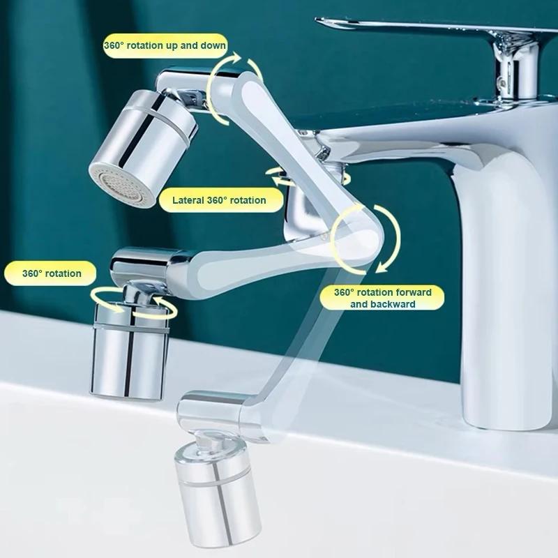 1080° Swivel Rotating Robotic Arm Sink - Image 4