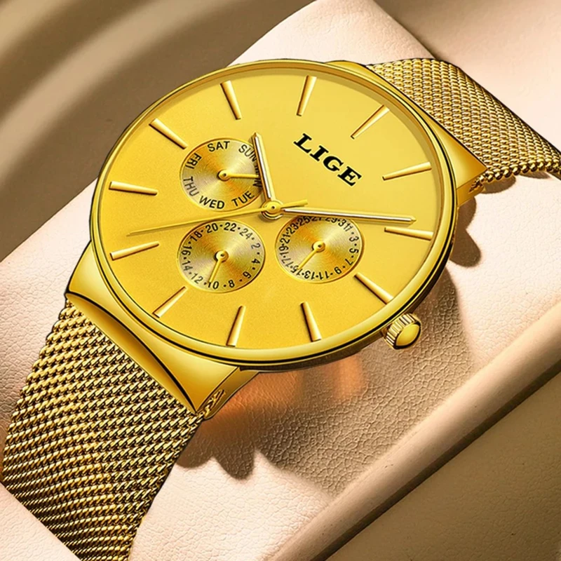 LIGE Luxury SWISH Watch