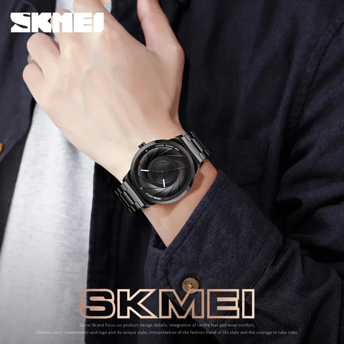 SKMEI 9210 Fashion 3D Fashion Dial Mens - Image 3