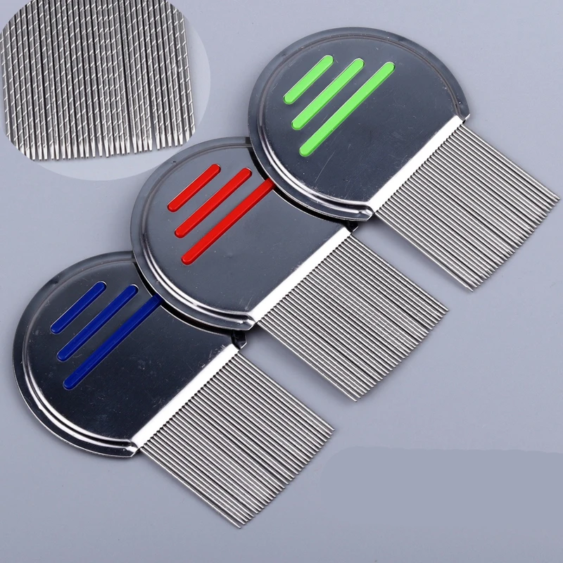 Nit Free Terminator Lice Comb, Professional Stainless Steel Louse and Nit Comb for Head Lice Treatment, Removes Nits