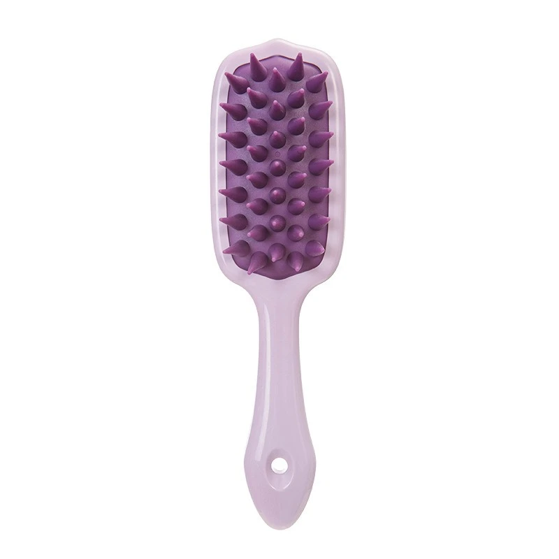Long handle shampoo brush massager silicone coarse teeth with handle shampoo comb deep cleaning - Image 5