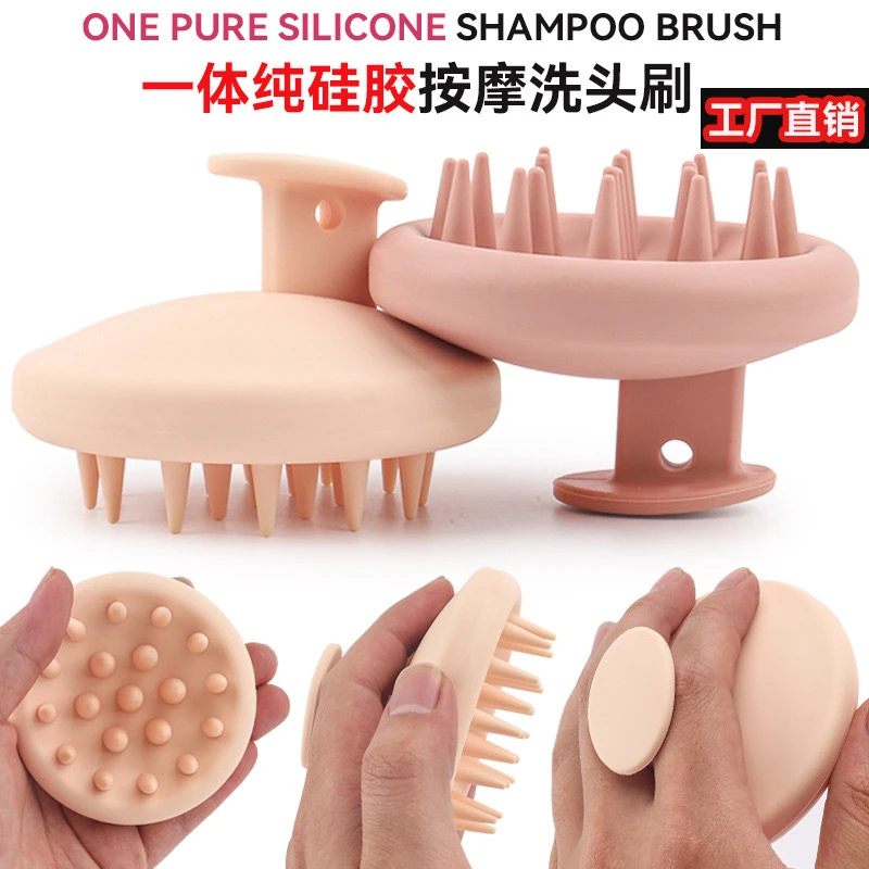 Silicone Shampoo Brush / Hair Scalp Massage Brush Silicone Hair Care - Image 6