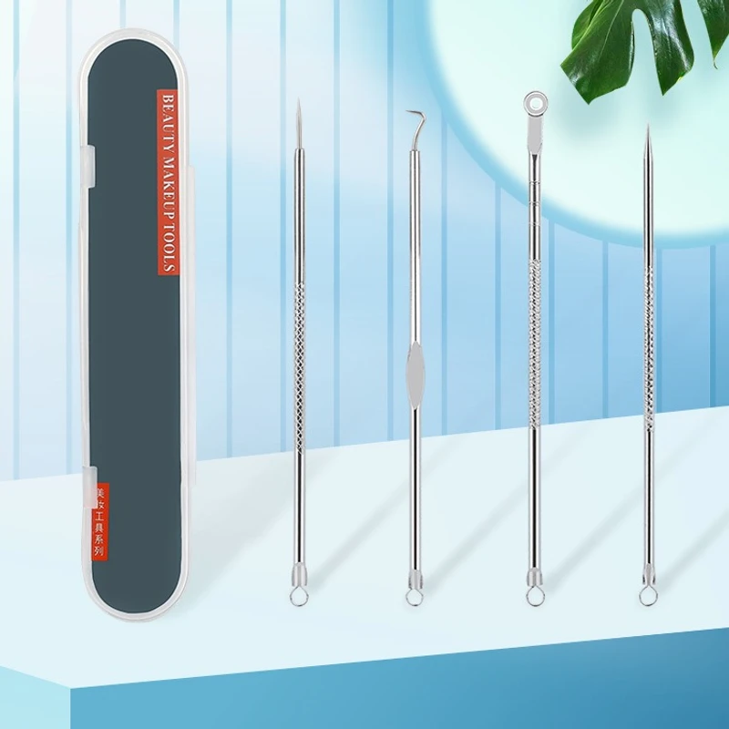 1 Set Stainless Steel Acne Needles Acne Tools Stainless Acne Needle Blackheads Remove Tool
