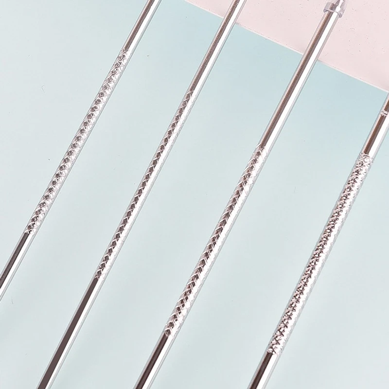 1 Set Stainless Steel Acne Needles Acne Tools Stainless Acne Needle Blackheads Remove Tool - Image 3