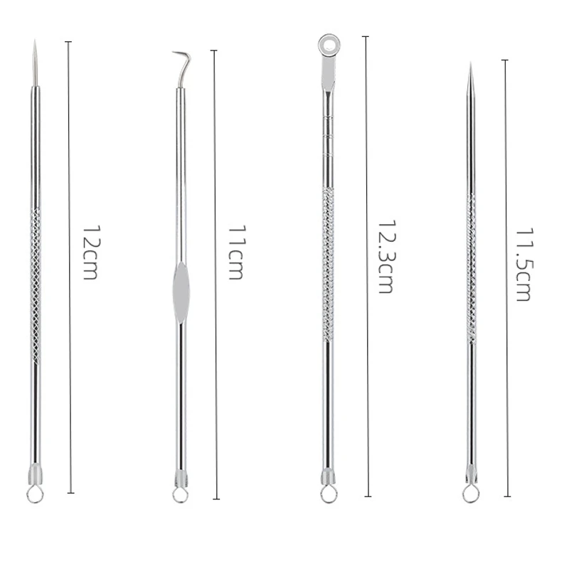 1 Set Stainless Steel Acne Needles Acne Tools Stainless Acne Needle Blackheads Remove Tool - Image 4