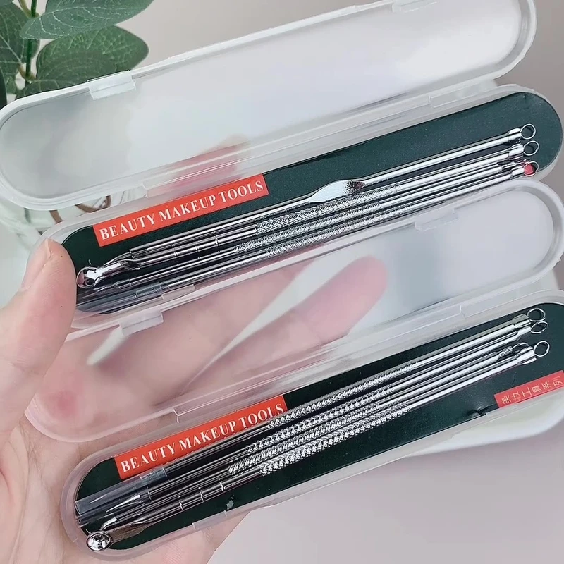 1 Set Stainless Steel Acne Needles Acne Tools Stainless Acne Needle Blackheads Remove Tool - Image 6