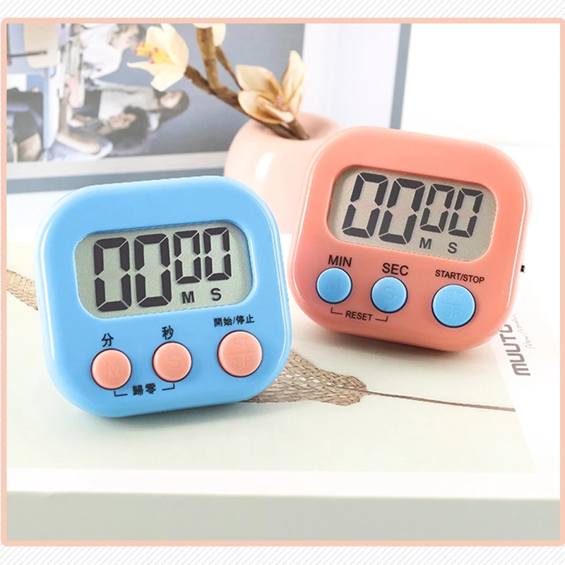 Kitchen Timer LCD Digital Countdown Timer Cooking Timer Clock Home Kitchen Accessories (battery not included)