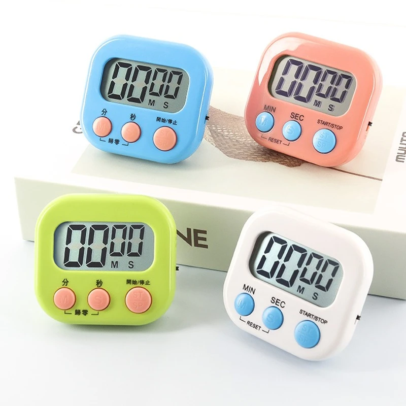 Kitchen Timer LCD Digital Countdown Timer Cooking Timer Clock Home Kitchen Accessories (battery not included)