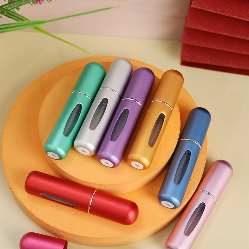 Portable Perfume Travel Refillable Bottle, Travel Size Cologne Atomizer Dispenser, Pocket Purse Perfume On The Go Container, Spray Bottles For Traveling 5ml