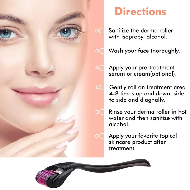 Derma Roller 540 Titanium Micro Needles for Beard Growth and Hair Loss All Size Avaiable (0.5mm, 0.75mm, 1mm, 1.5mm, 2mm, 2.5mm, 3mm) - Image 9