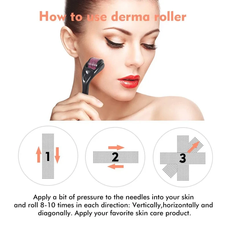 Derma Roller 540 Titanium Micro Needles for Beard Growth and Hair Loss All Size Avaiable (0.5mm, 0.75mm, 1mm, 1.5mm, 2mm, 2.5mm, 3mm) - Image 10