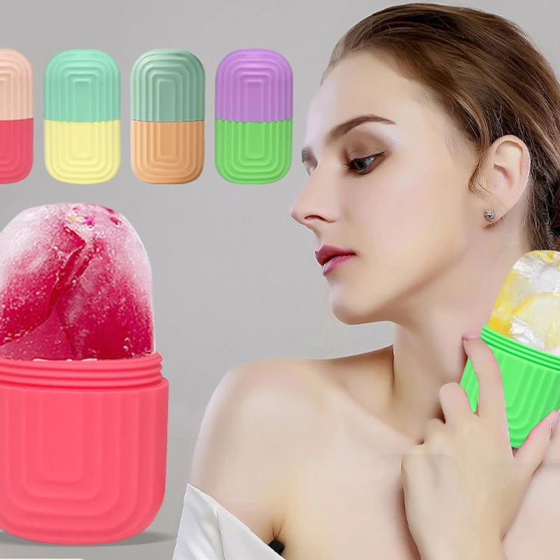 1pc Silicone Face Ice Roller Pack for Neck, Face & Eyes Massager