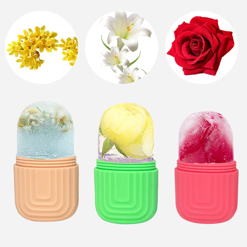 1pc Silicone Face Ice Roller Pack for Neck, Face & Eyes Massager - Image 6