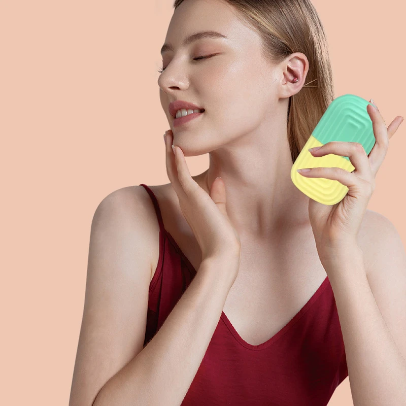 1pc Silicone Face Ice Roller Pack for Neck, Face & Eyes Massager - Image 8