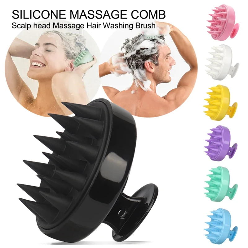 High-Quality Silicone Shampoo Brush - Scalp Massage & Hair Care Tool - Image 3
