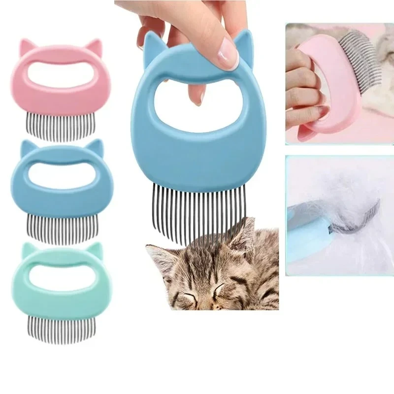 Cat Grooming Brush Massager Tool Adoreable Cat Comb Hire Romover Clearner for Kitten Cats Pet Products