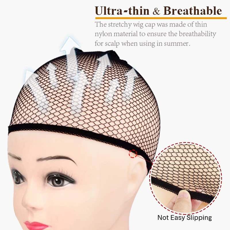 Wig Cap Retractable Elastic Adjustable Weave Wig Cap Net Foundation Inside Inner - Image 4