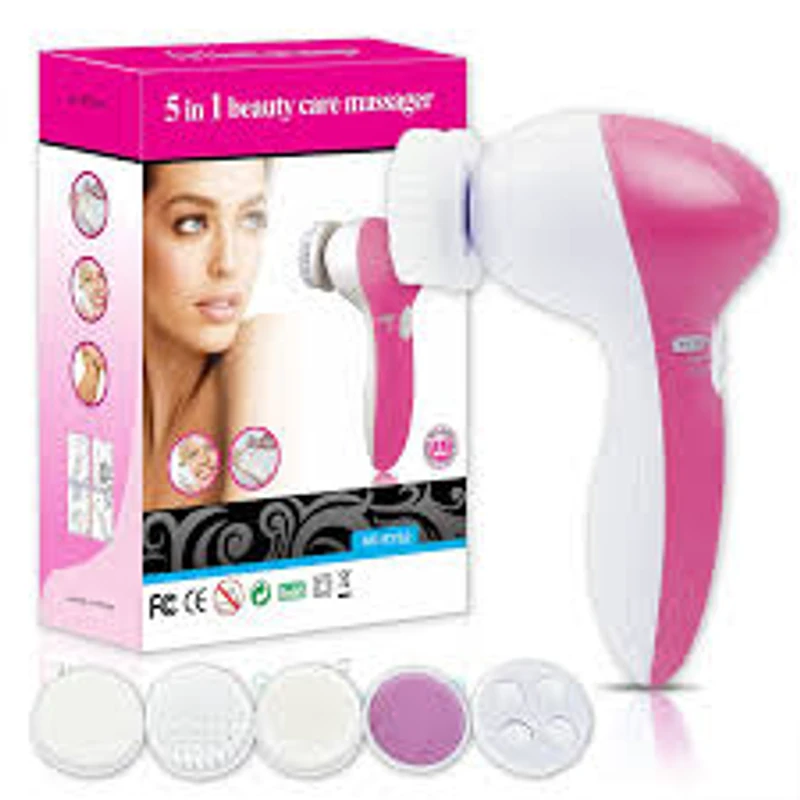 5 in 1 Facial Cleansing Brush Electric Face Wash (Without Bettary)