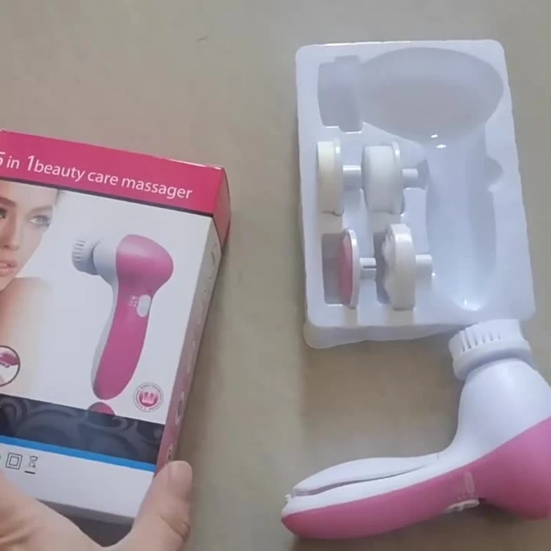 5 in 1 Facial Cleansing Brush Electric Face Wash (Without Bettary) - Image 6