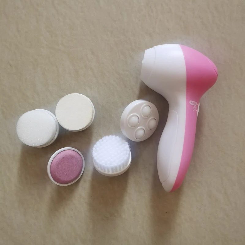 5 in 1 Facial Cleansing Brush Electric Face Wash (Without Bettary) - Image 7