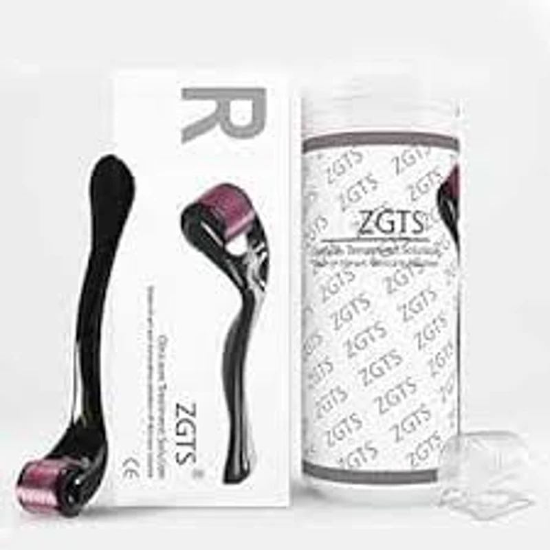 ZGTS Derma Roller 540 Titanium Needles Microroller for Beard, Hair and Face (All Size Available)