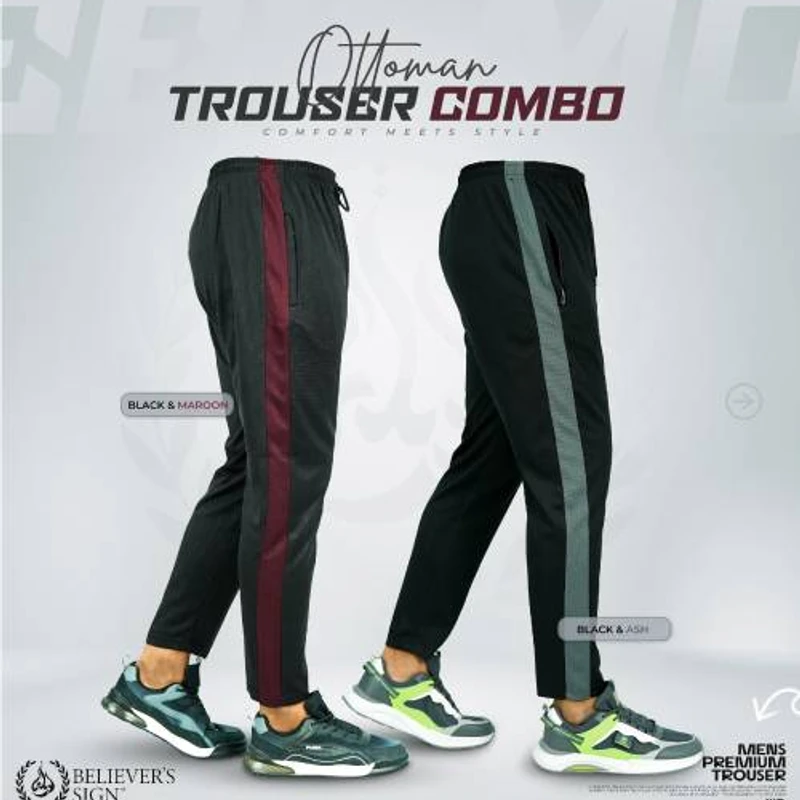 Contrast Ottoman Trouser 2 Pcs