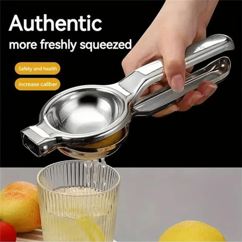 Manual Press Stainless Steel Handheld Lemon Juicer