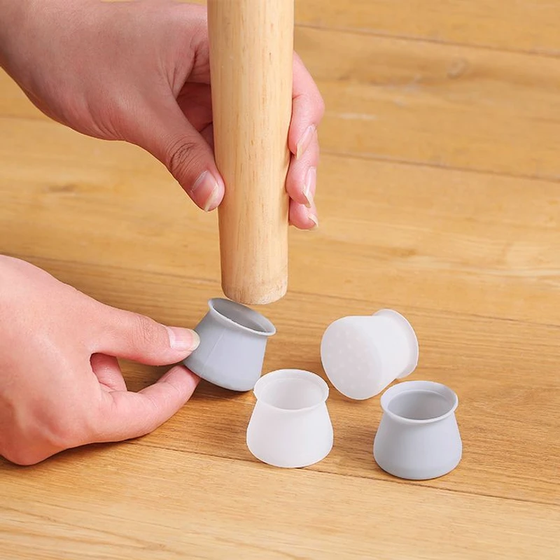 Silicone Furniture Table Chair Leg Protector Feet Pads Non-slip| ৪ পিস