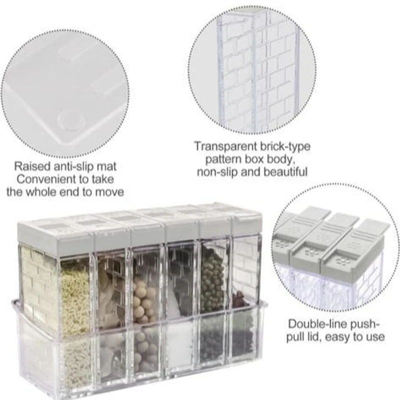 6pcs Set Spice Jars - Image 6