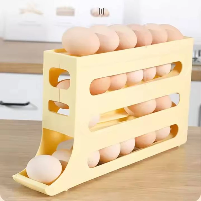 Multipurpose 6Grid Storage Box & 4Layer Egg Rack.