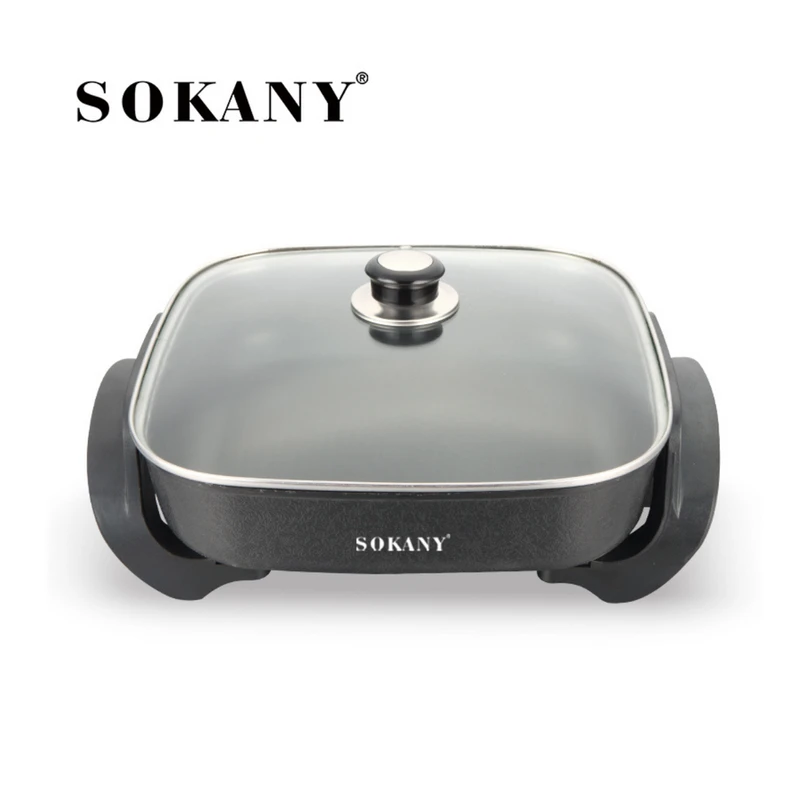 Sokany Electric Non-Stick Frying Pan – 1500 Watts – Black