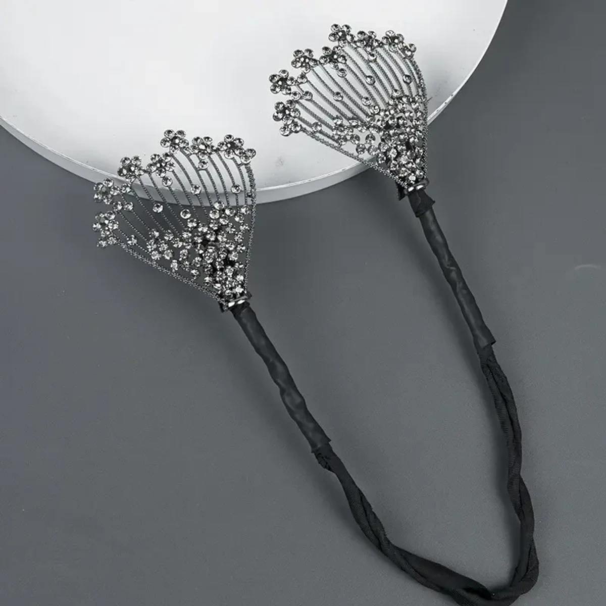 Rhinestone Crystal Deft Bun Hair Bun Maker Hair Twist French Stylish Donut Bun Maker Styling Twister for Women Hair Braider - Image 4