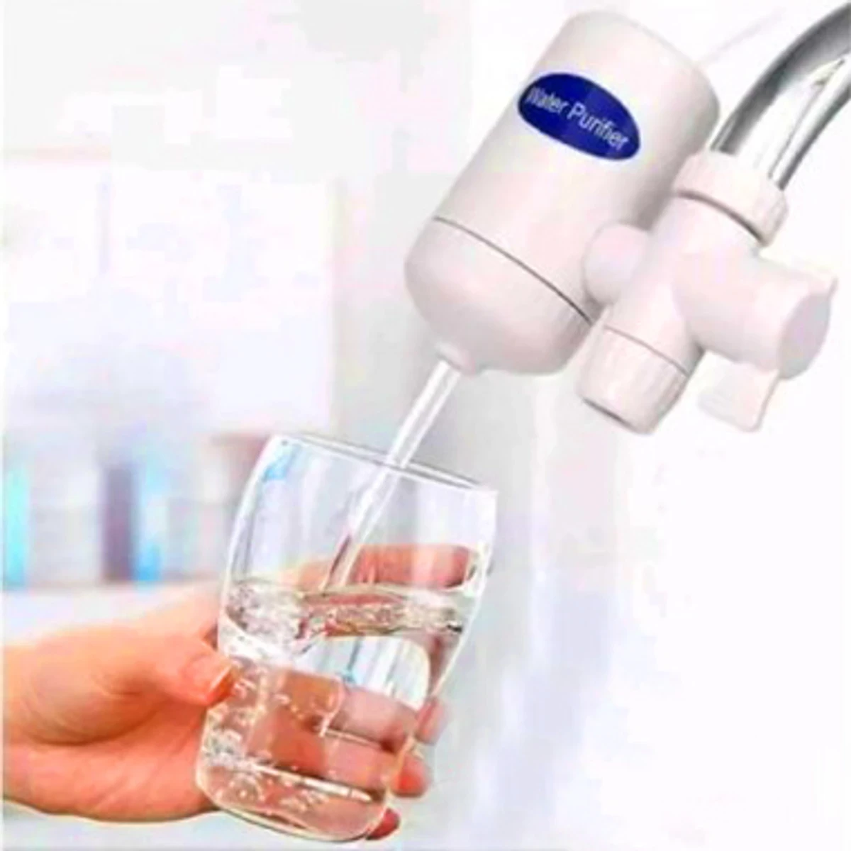 nowSWS Mini Water Purifier PRODUCT DESCRIPTION SWS Mini Water Purifier এর সাহায্যে ইনস্ট্যান্ট যেকোনো পানির ট্যাবের সাথে সহজেই লাগিয়ে  আপনি পরিষ্কার বিশুদ্ধ আয়রন মুক্ত পানি পান করতে পারবেন। এতে আপনার পরিবারের মানুষ এবং আপনি থাকবেন সুস্থ।    এছাড়া গোসল, রান্নাবান্না, কাপড় কাপড় ধোয়া ইত্যাদি কাজে আয়রন যুক্ত পানি নিয়ে আর চিন্তা করতে হবে না। এটি খুবই কার্যকরি একটি ফিলটার। এটি টেপ কল এর সাথে লাগাতে হয়। যেকোনো সাইজের কলের সাথে ফিটিং করা যাবে।   SWS HI-TECH Water Purifier আপনার টেপের পানিকে সকল প্রকার ক্ষতিকর জীবাণু ও ভারী ধাতু মুক্ত করার মাধ্যমে পান করা ও রান্নাসহ সকল প্রকার ব্যবহারের নিশ্চয়তা প্রদান করে। সিরামিক ফিলটার সহজেই খুলে পরিষ্কার করা যায়। স্টাইলিশ ডিজাইন। টেপ ওয়াটার পিউরিফায়ার ১০,০০০ (দশ-হাজার) লিটার পর্যন্ত পানি পরিশোধন করতে পারে। SWS MINI WATER PURIFIER - Image 7