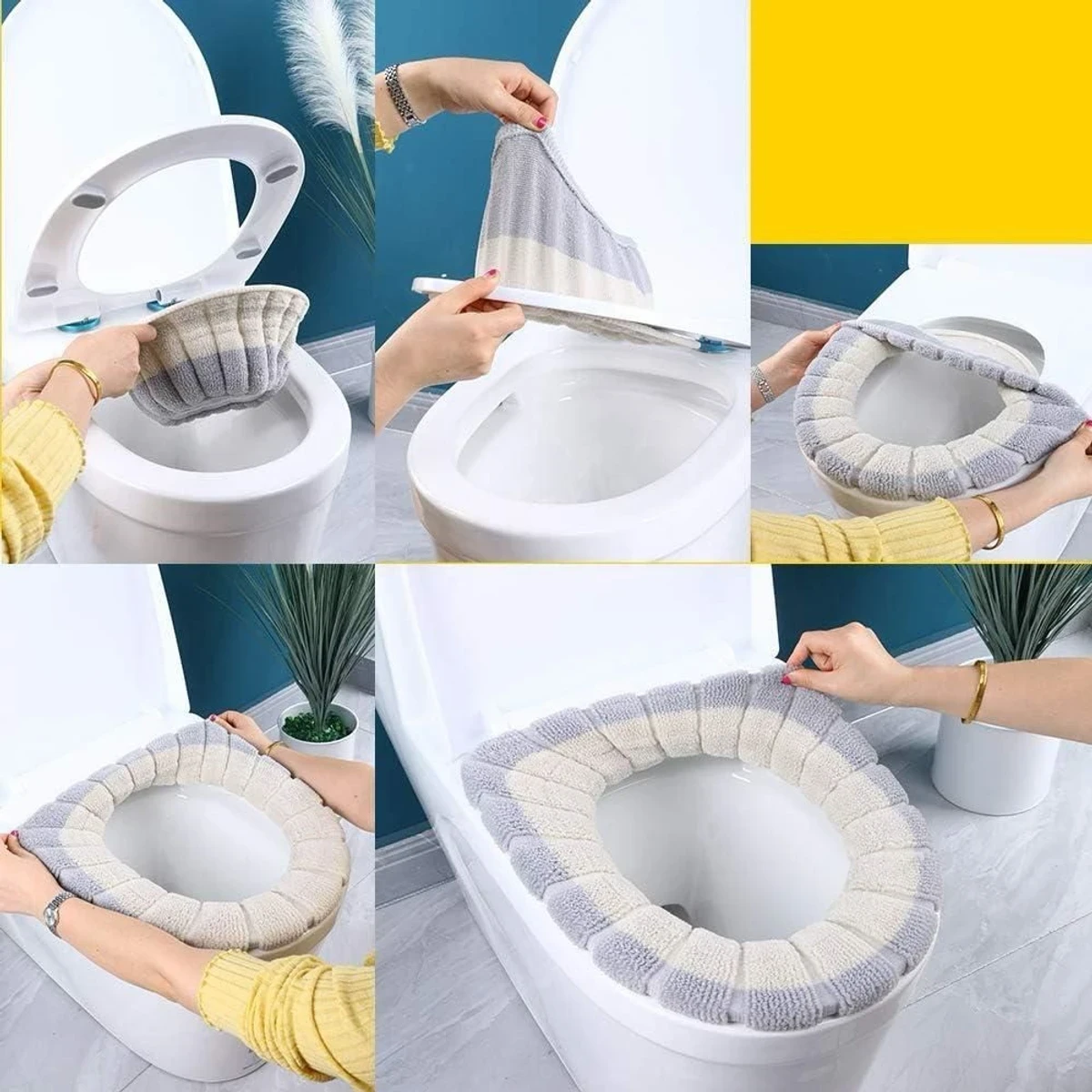 Washable Soft Toilet Seat Cover - Image 3