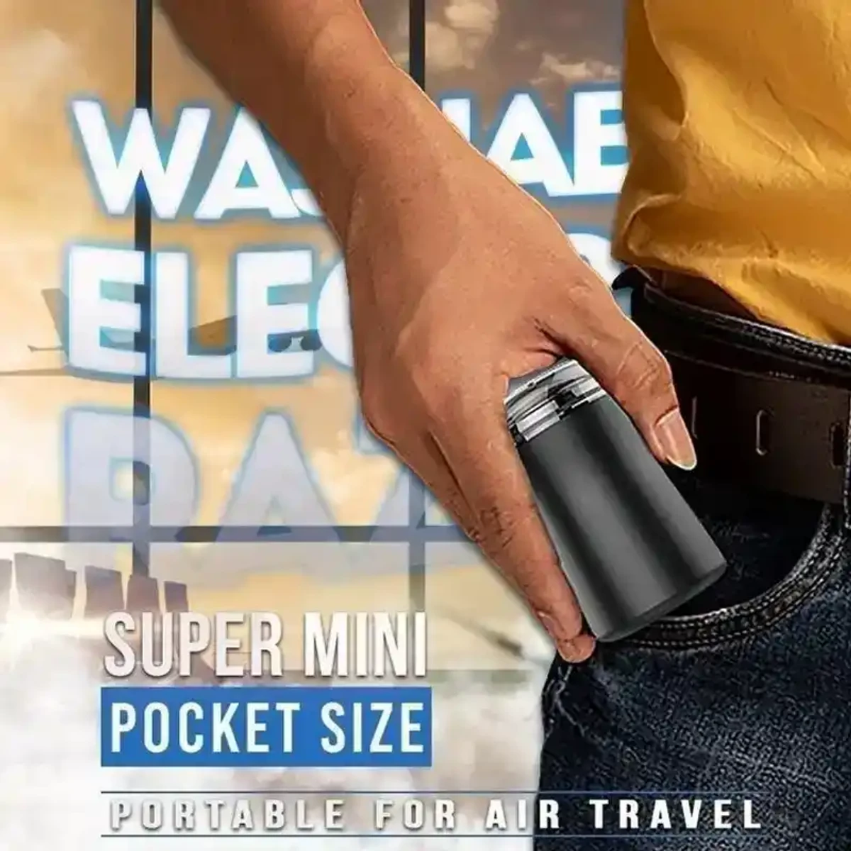 POCKET SIZE WASHABLE ELECTRIC RAZOR - Image 4